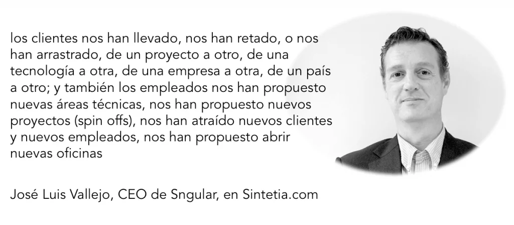 sngular clientes crecimiento